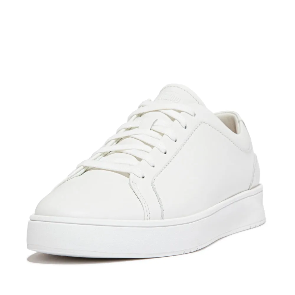 Rally Lace-Up Leather Sneaker in Urban White