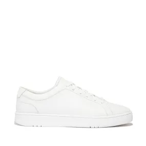Rally Lace-Up Leather Sneaker in Urban White