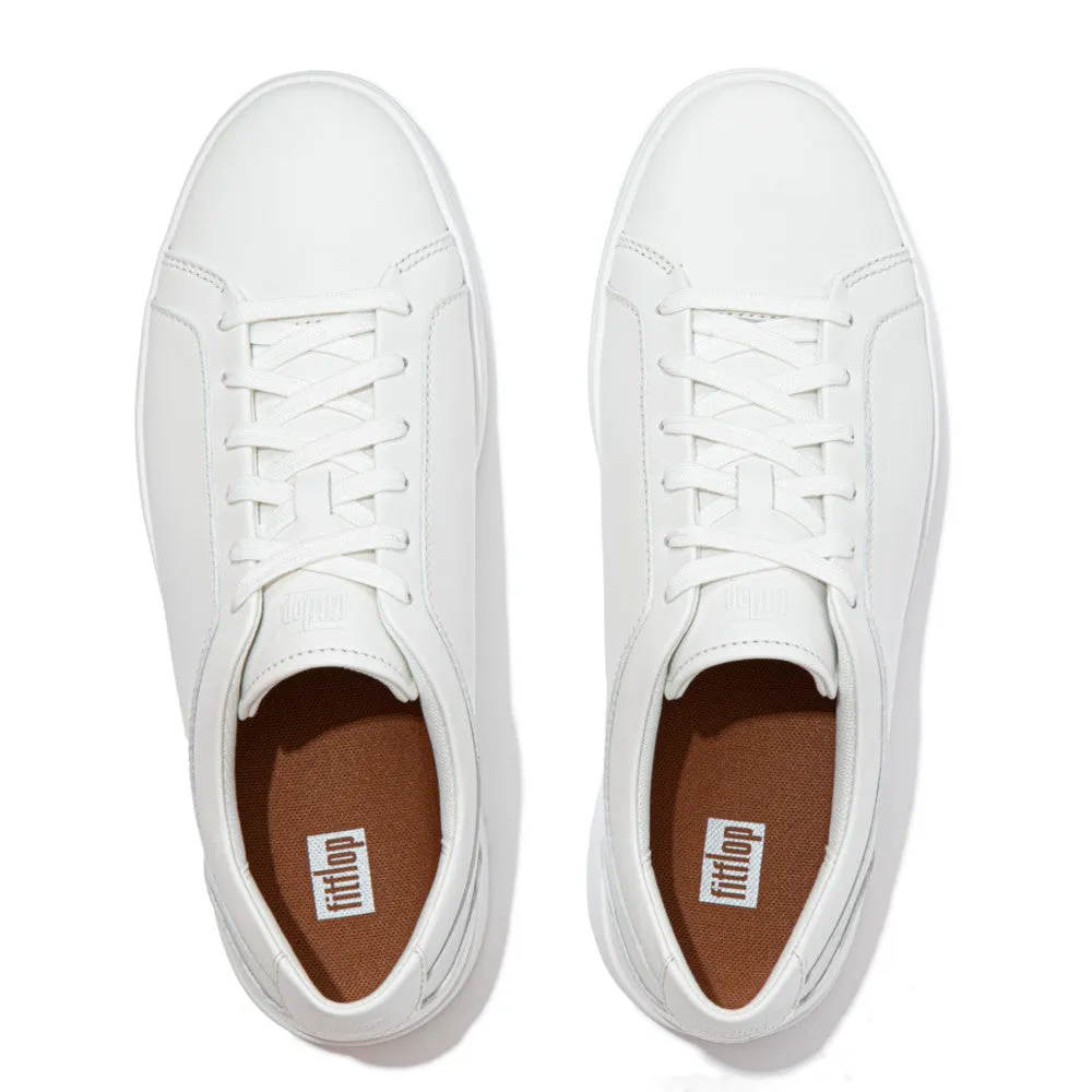 Rally Lace-Up Leather Sneaker in Urban White