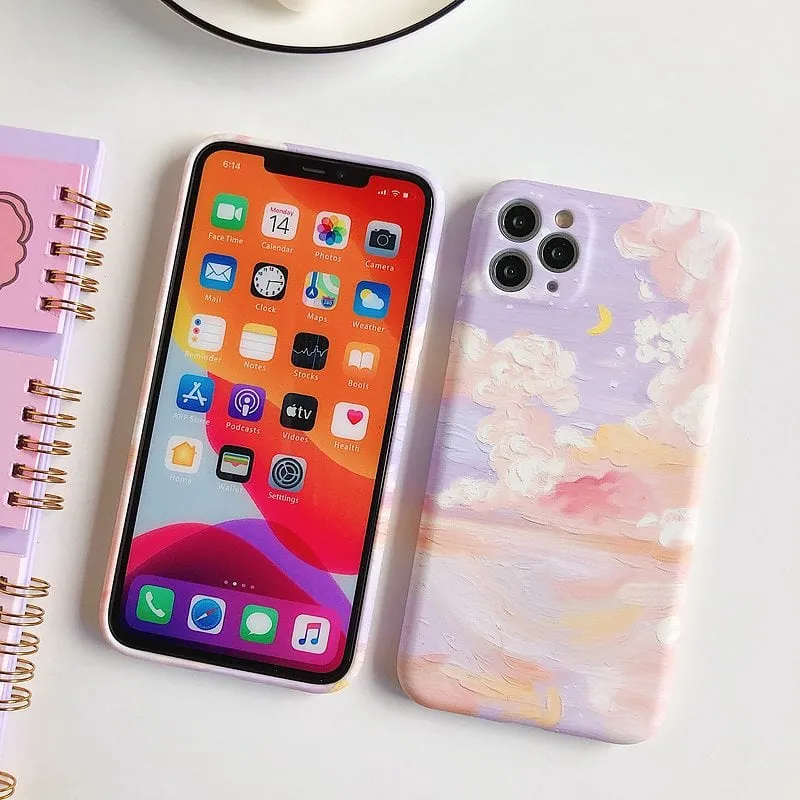 Retro Art Oil Painting iPhone Case