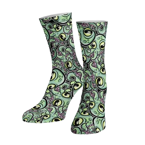 Spacefish Army Eco-friendly Cookie Octopus Dive Socks