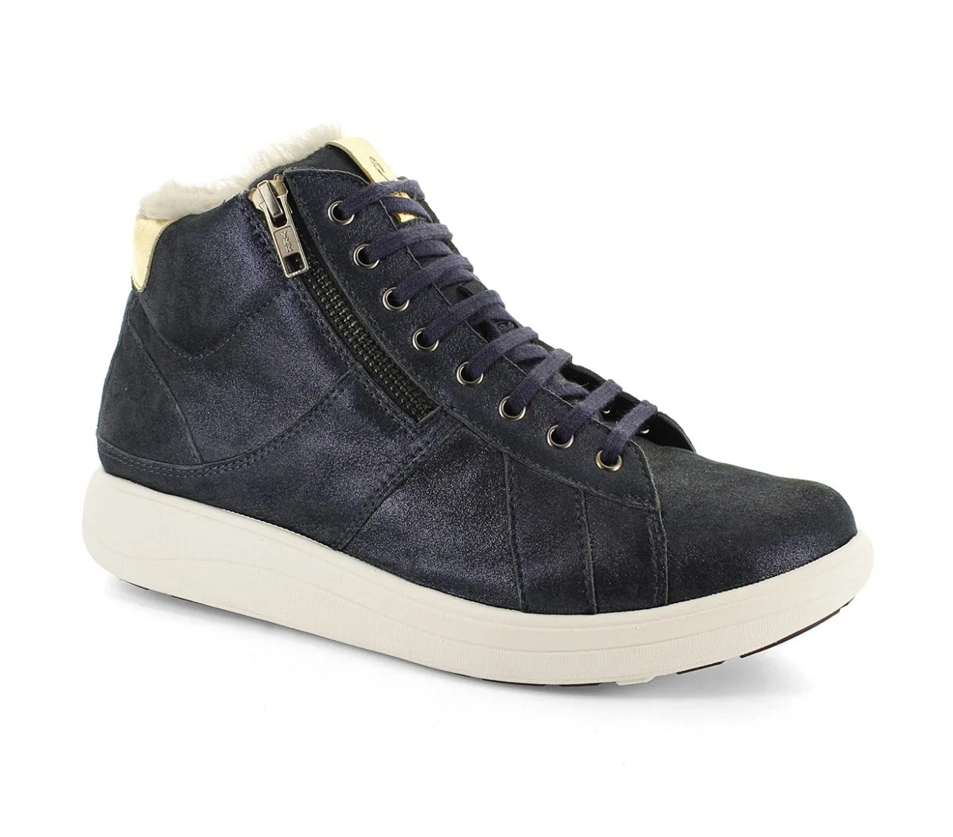 Strive Women's Chatsworth II Leather Ankle Boots Navy Sparkle