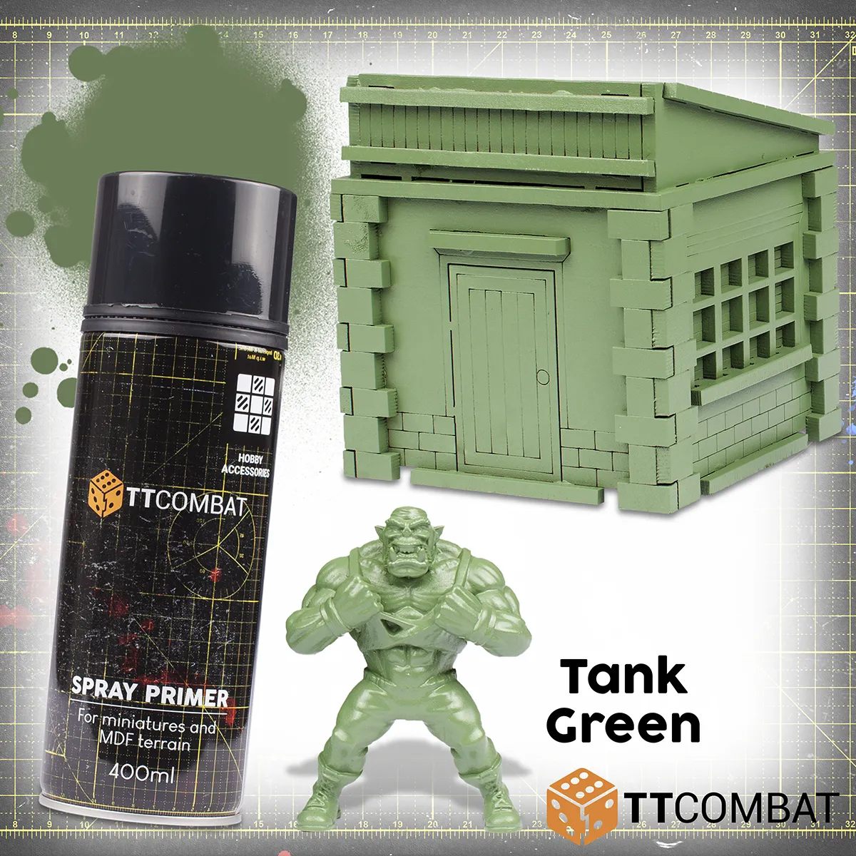Tank Green  - TT Combat Spray Primer -004
