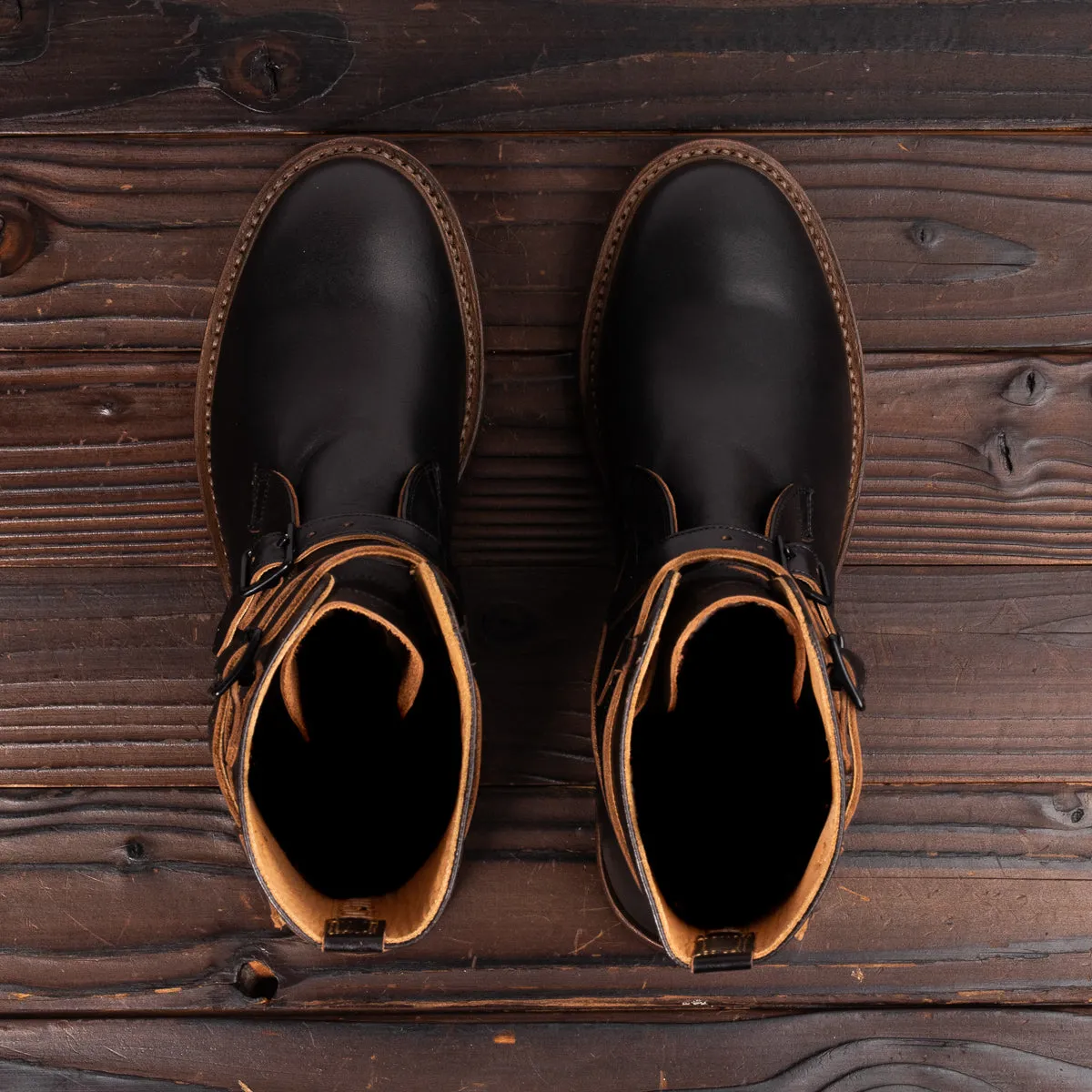 Tanker Boots - Black Horsehide