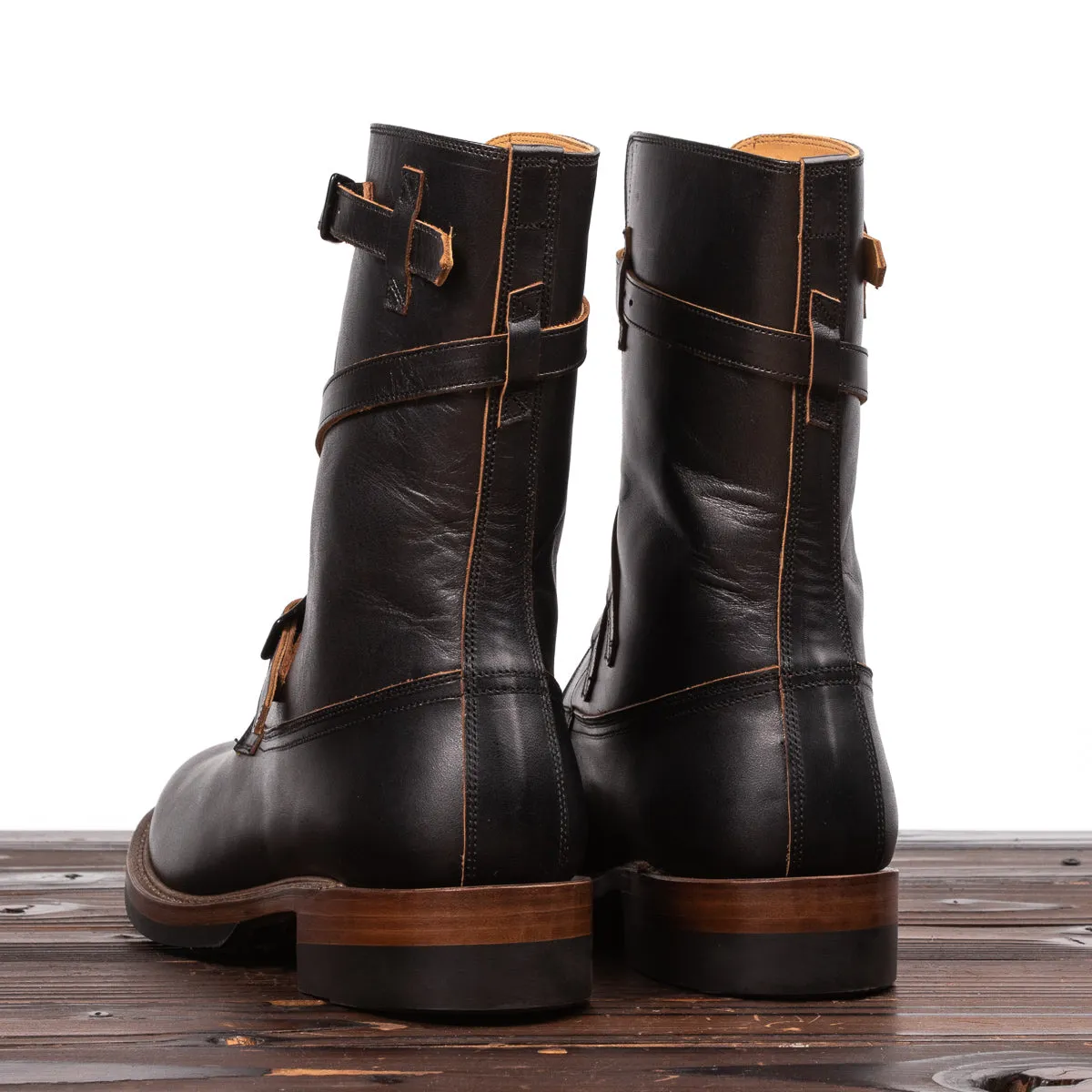 Tanker Boots - Black Horsehide