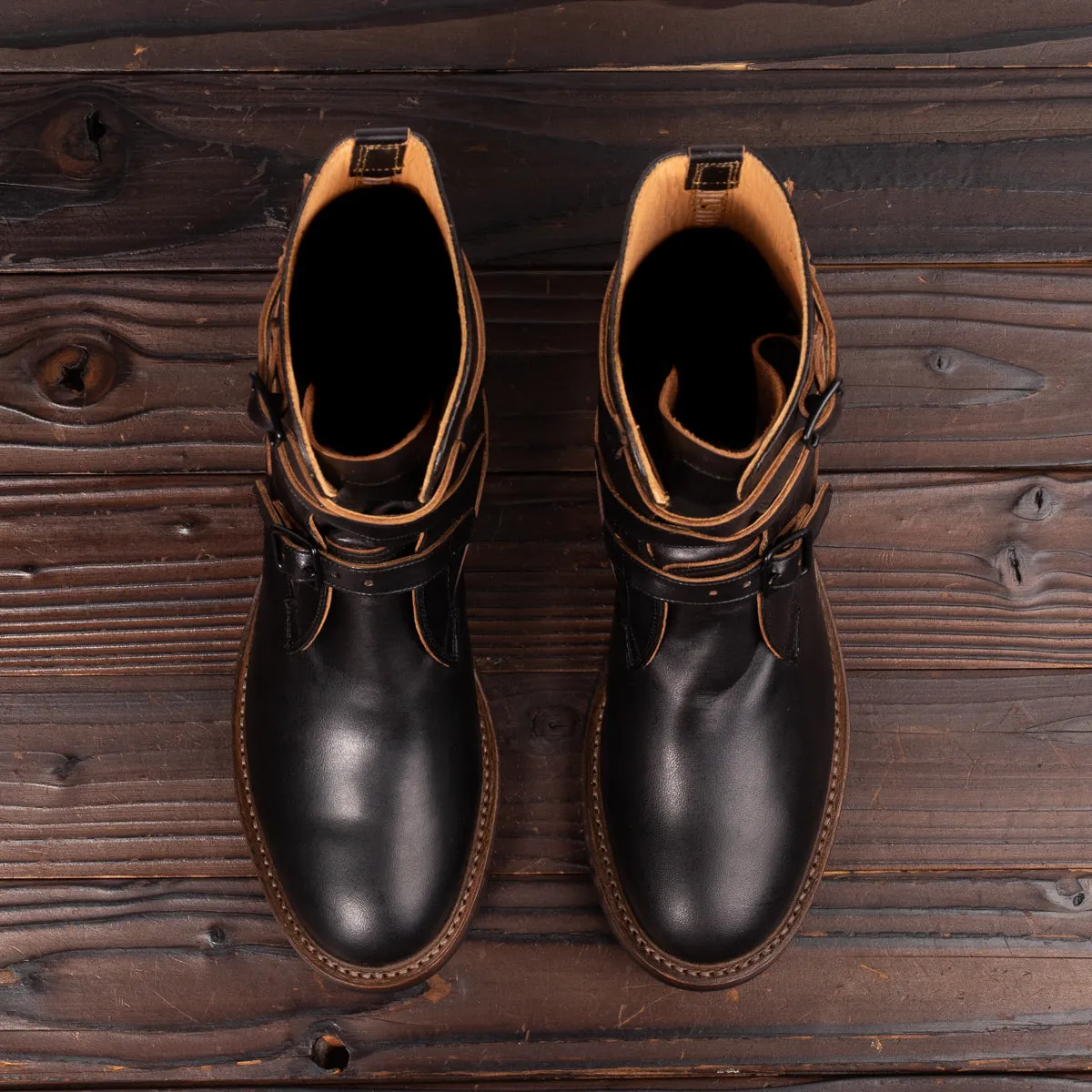 Tanker Boots - Black Horsehide