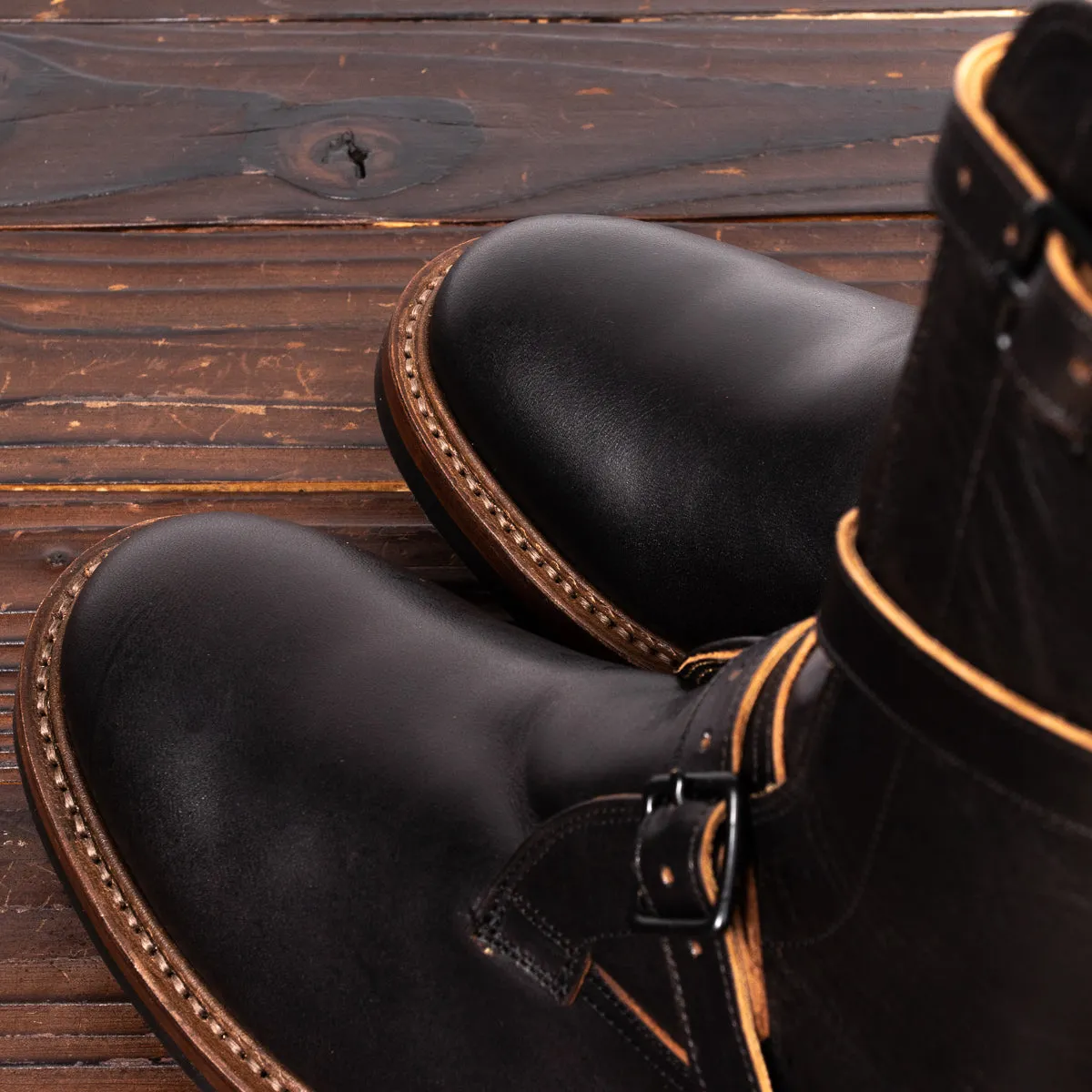 Tanker Boots - Black Horsehide