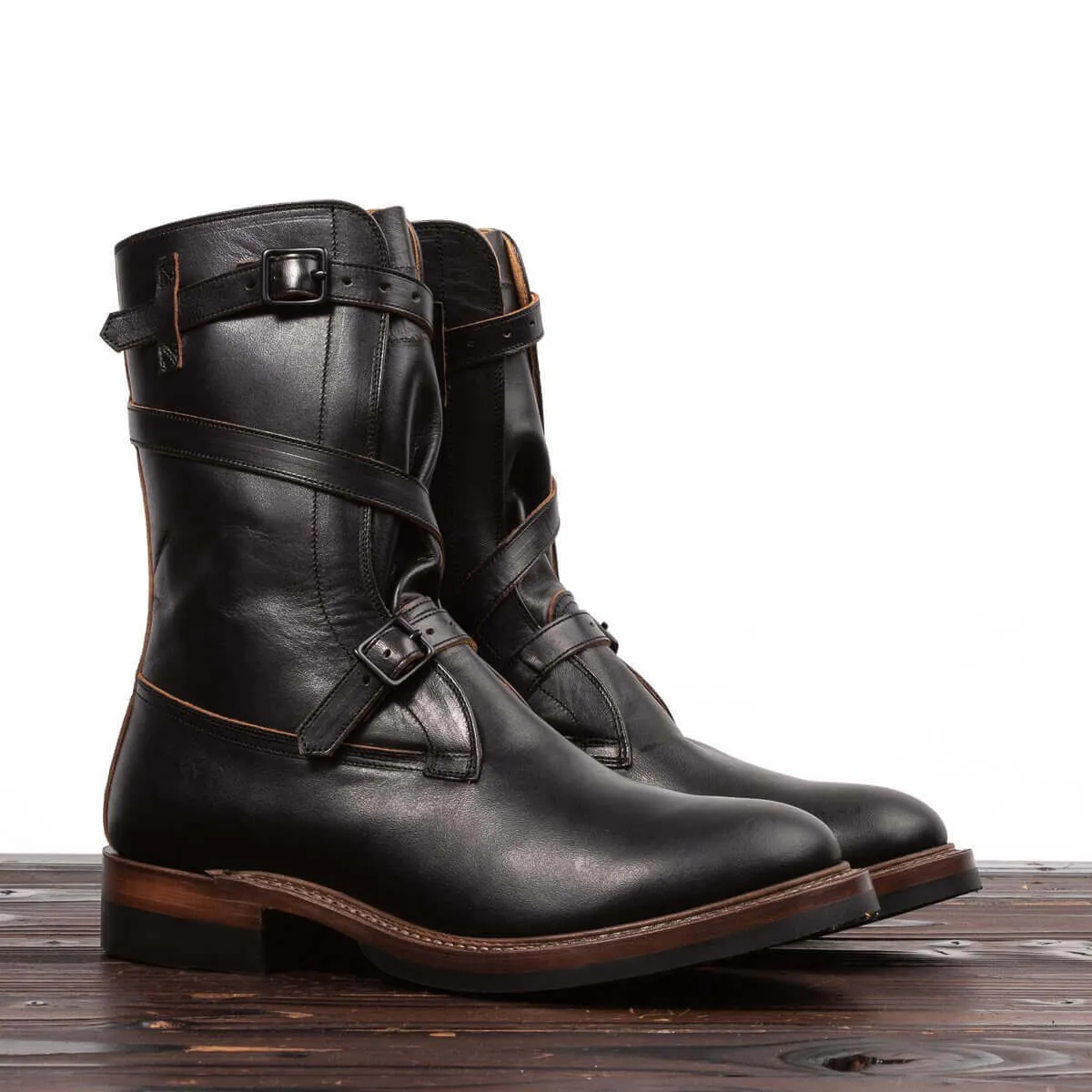 Tanker Boots - Black Horsehide