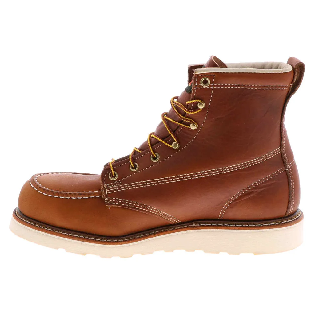Thorogood 6 Inch Moc Toe Safety Toe Leather Men's Ankle Boots