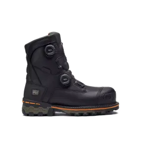 TIMBERLAND COMPOSITE TOE 8 INCH BOONDOCK BOA WATERPROOF INSUL PR BOOT BLACK - MENS
