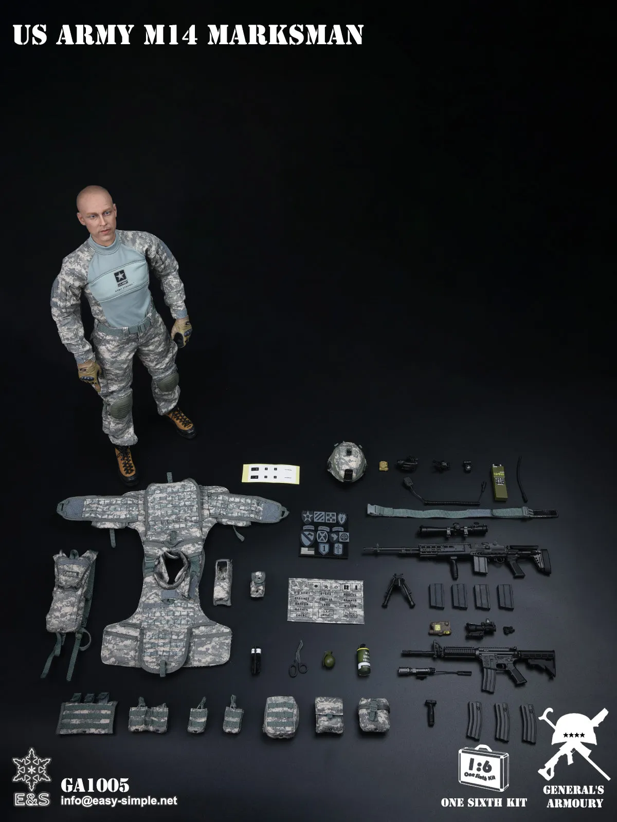 US Army M14 Marksman - Tan & Black Boots (Peg Type)