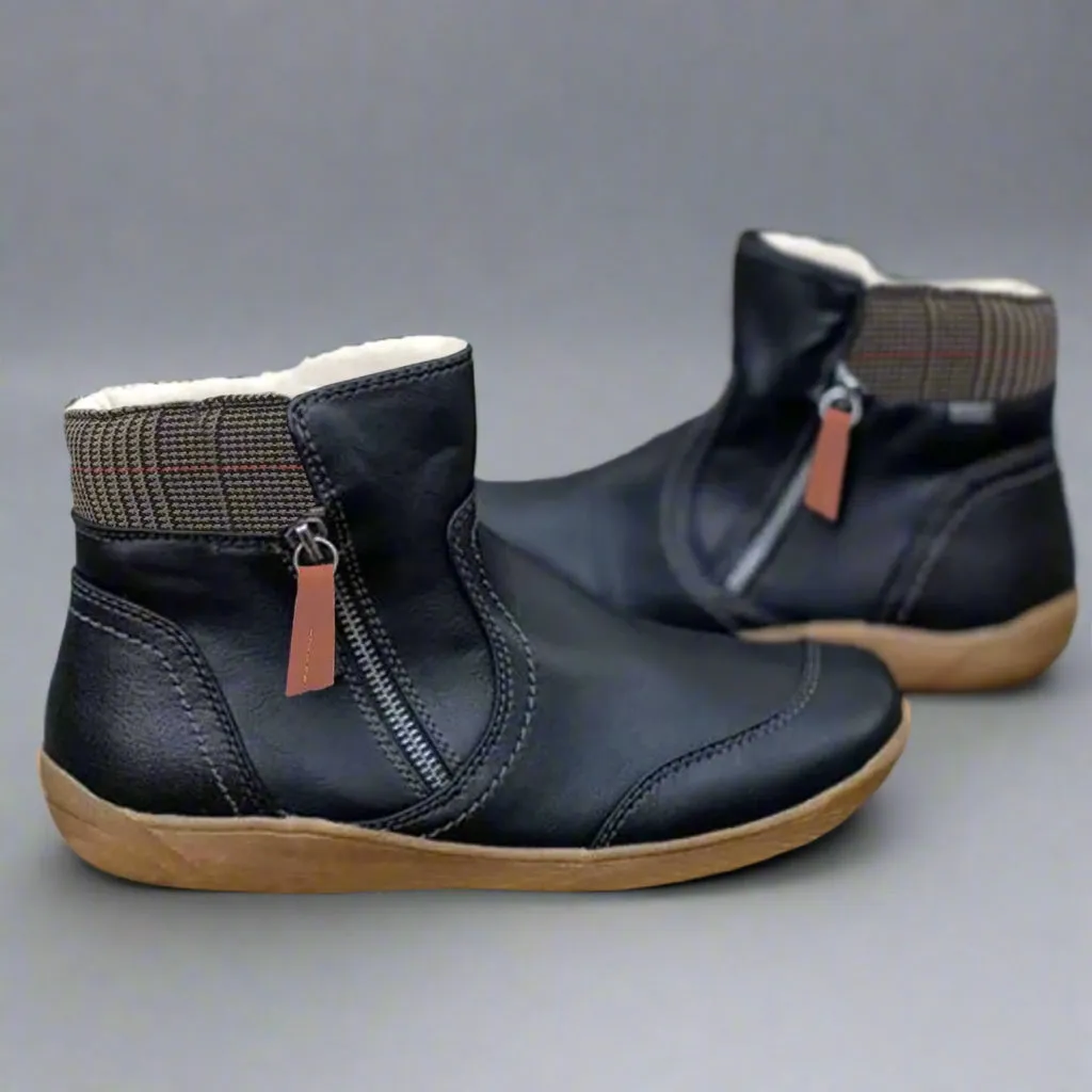 Valeska | Premium Waterproof Leather Boots with Foot Support