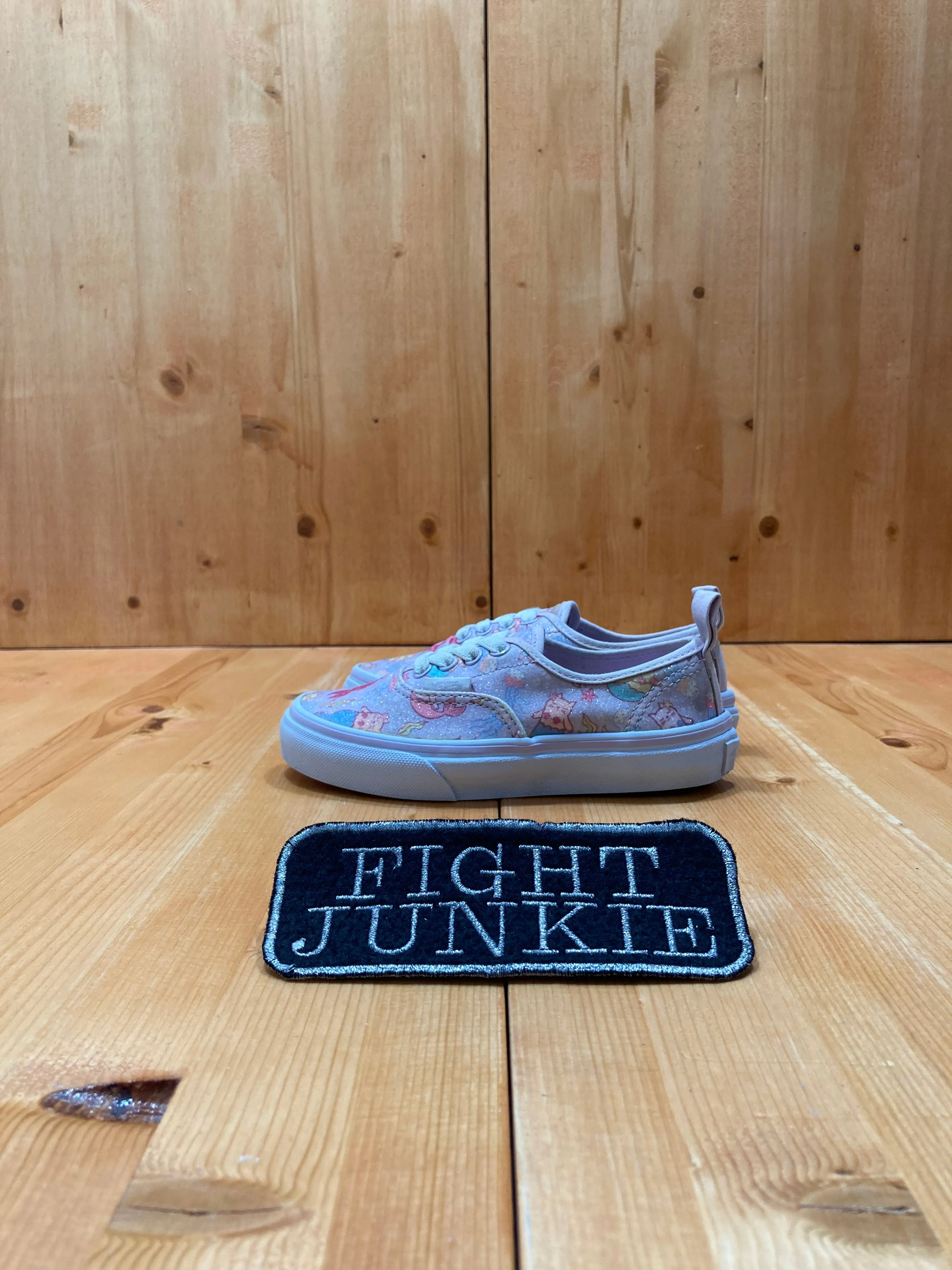 VANS OLD SCHOOL MERMAID GLITTER Kids Size 12 Low Top Fabric Shoes Sneakers Light Pink White
