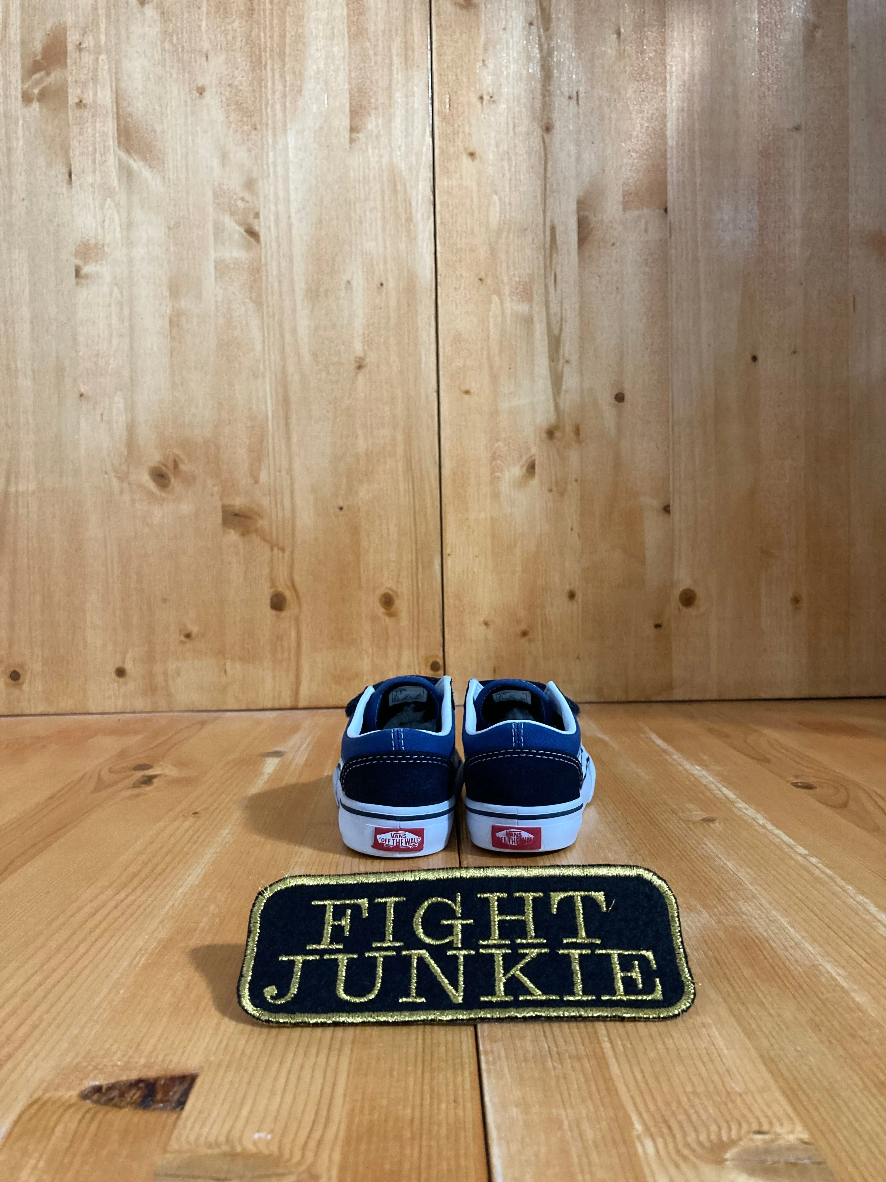 VANS OLD SKOOL Infant Baby Size 7 Canvas & Suede Shoes Sneakers Blue