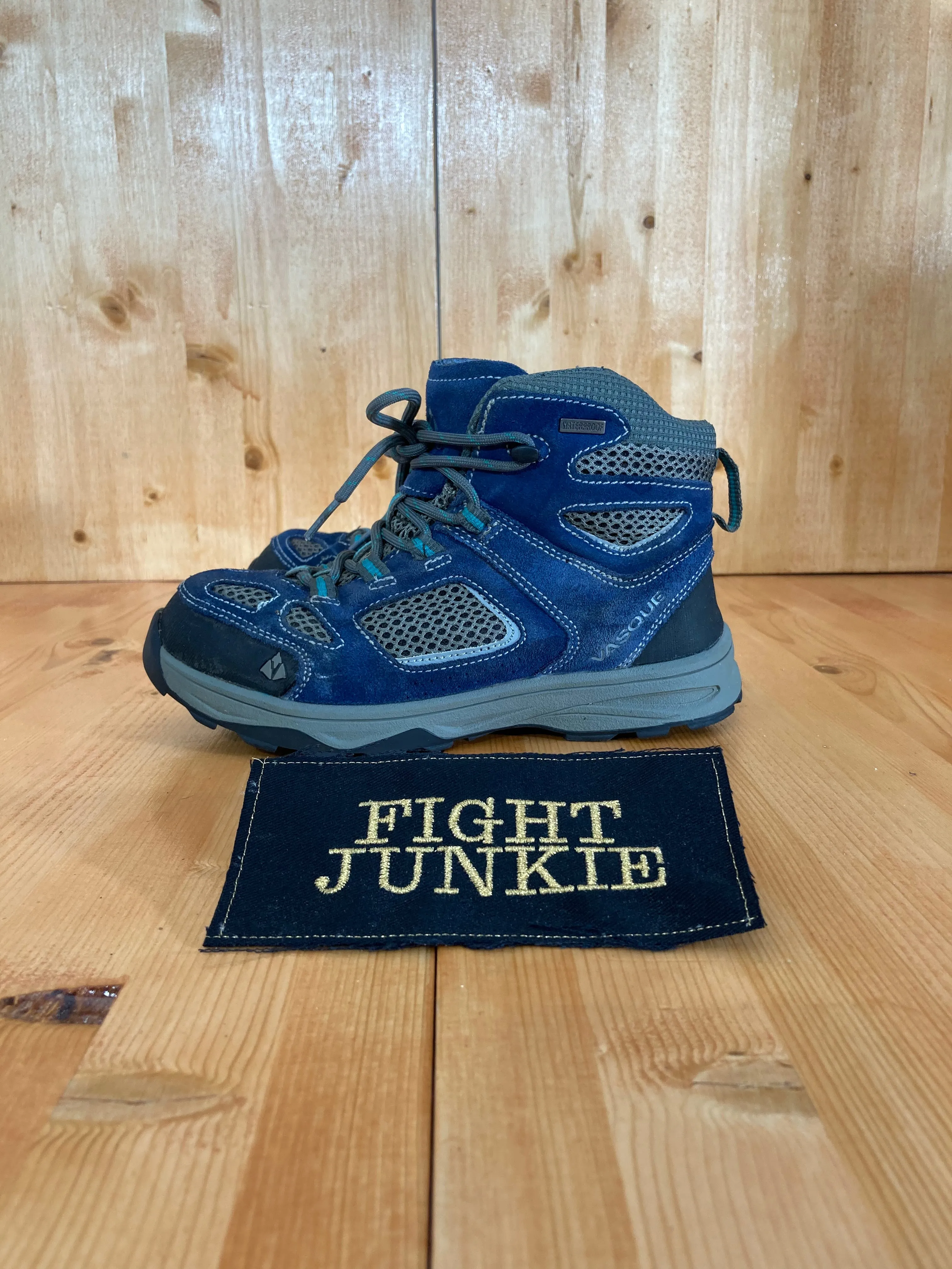 VASQUE BREEZE 3 ULTRADRY WATERPROOF Youth Size 4 Hiking Boots Blue