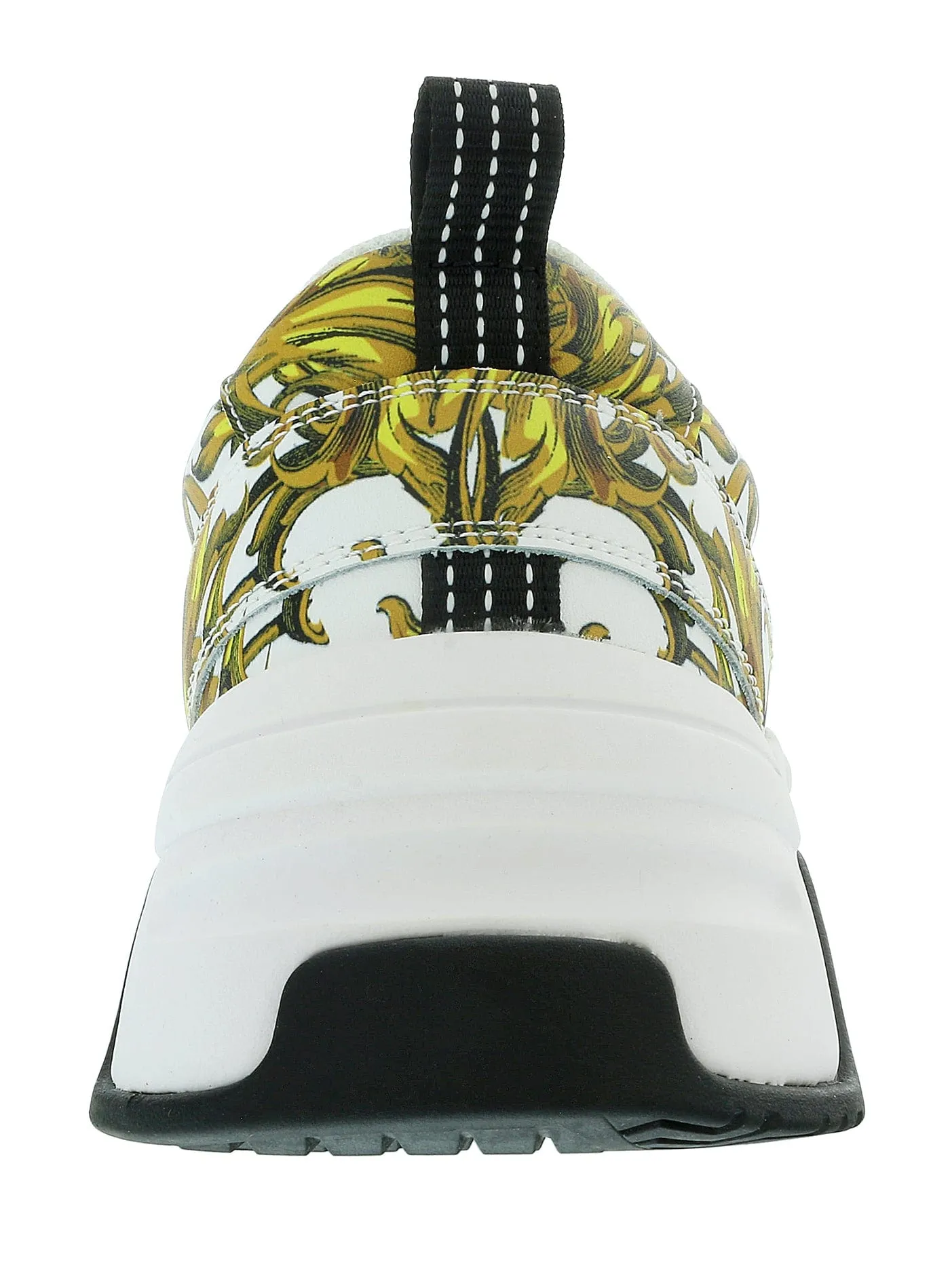 Versace Jeans Couture White Gold  Athletic Medusa Fashion Chunky Sneakers-