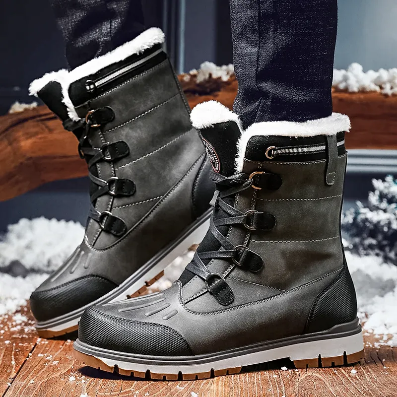 Weatherproof and insulated men's boots