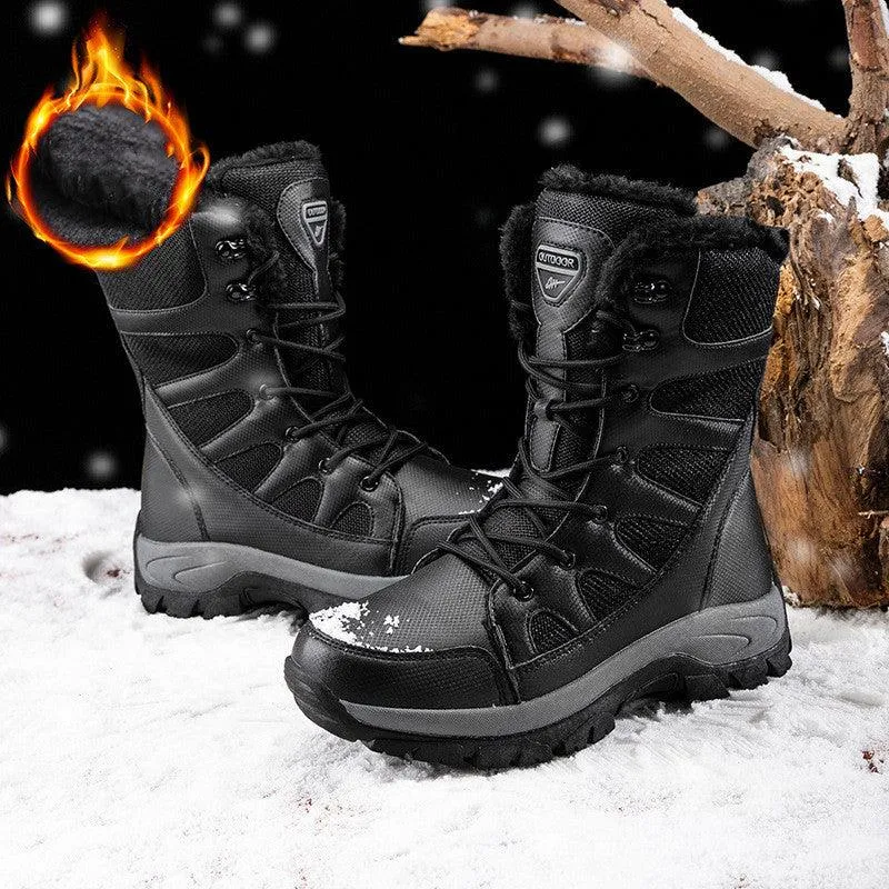 Winter Plus Velvet Army Boots Men's