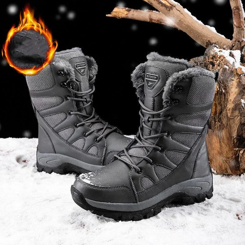 Winter Plus Velvet Army Boots Men's
