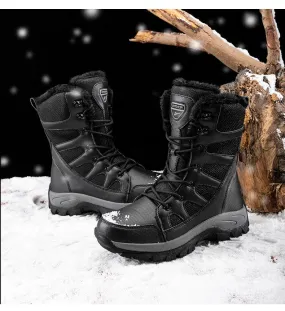 Winter Plus Velvet Army Boots Men's