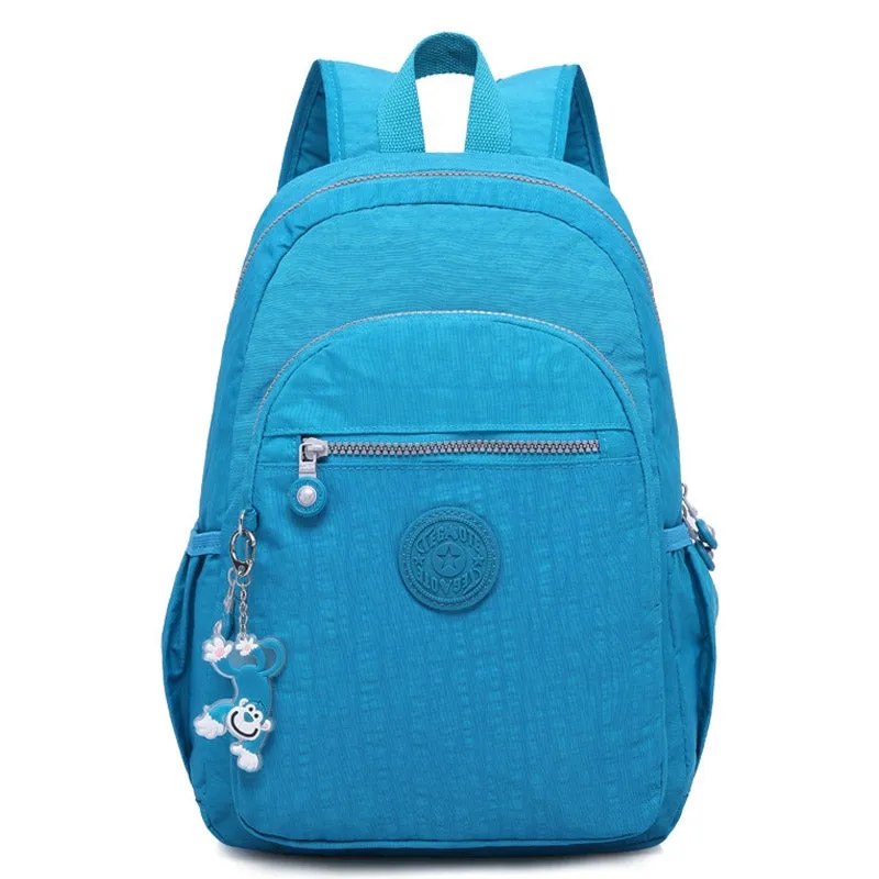 Women Waterproof Nylon Backpack Lightweight Hiking School Packback