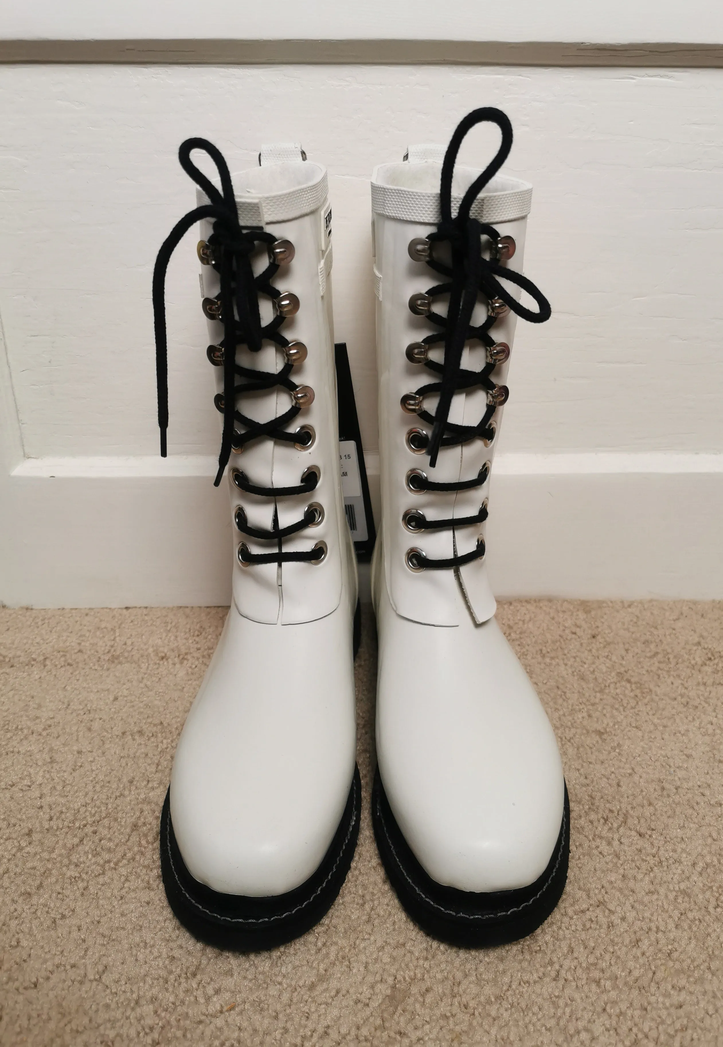 WOMENS SIZE 38 (7.5 to 8.5) - ILSE JACOBSEN, 3/4 Rubber, Fleece Lined Rain / Winter Boots NWT B53