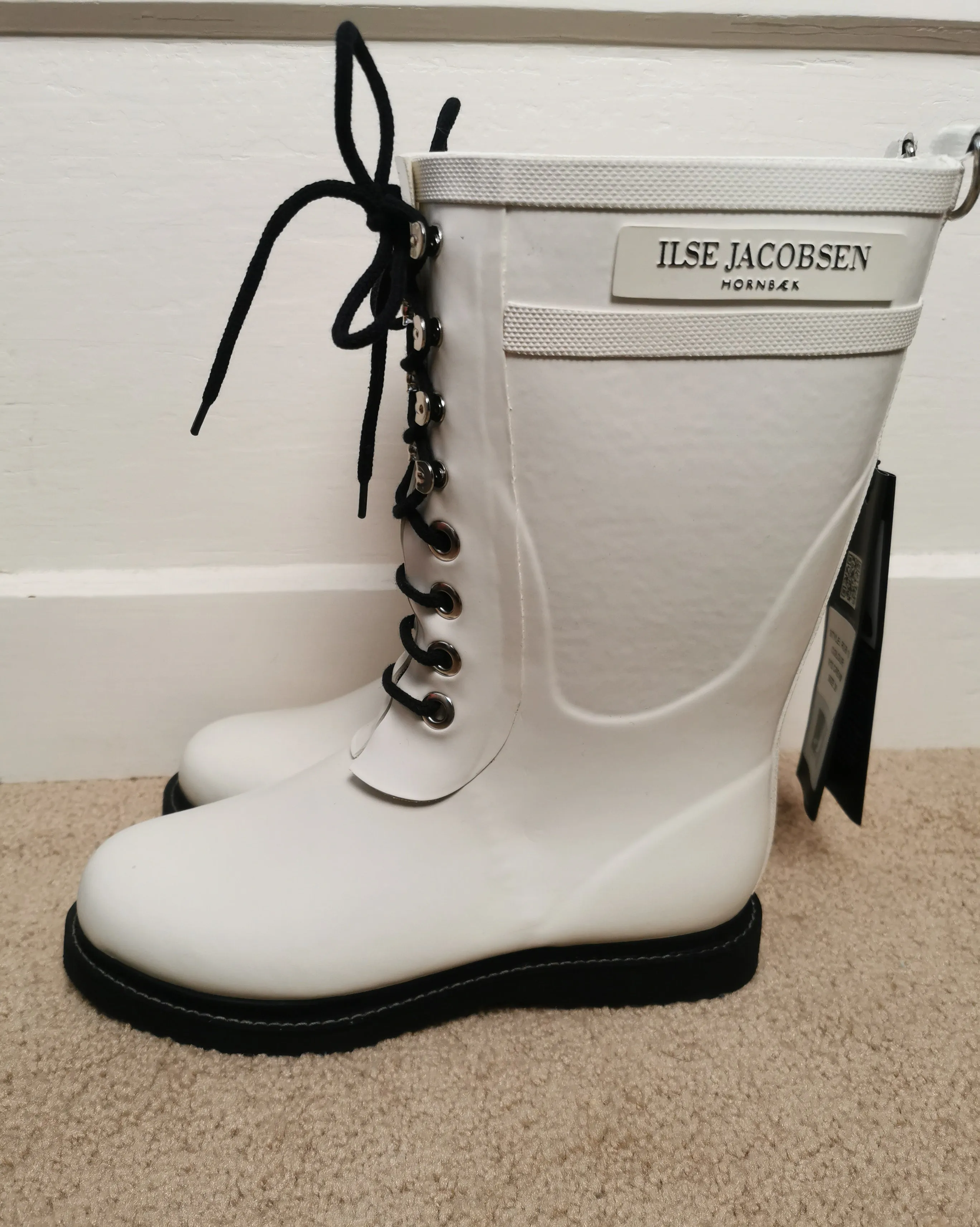 WOMENS SIZE 38 (7.5 to 8.5) - ILSE JACOBSEN, 3/4 Rubber, Fleece Lined Rain / Winter Boots NWT B53
