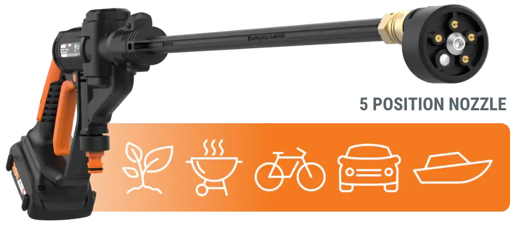 Worx WG629E.1 HYDROSHOT Cordless Portable Pressure Washer 20V MAX