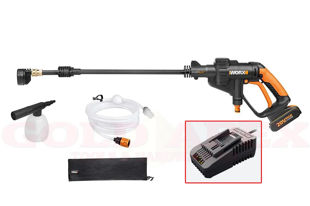 Worx WG629E.4 HYDROSHOT Cordless Portable Pressure Washer 20V MAX
