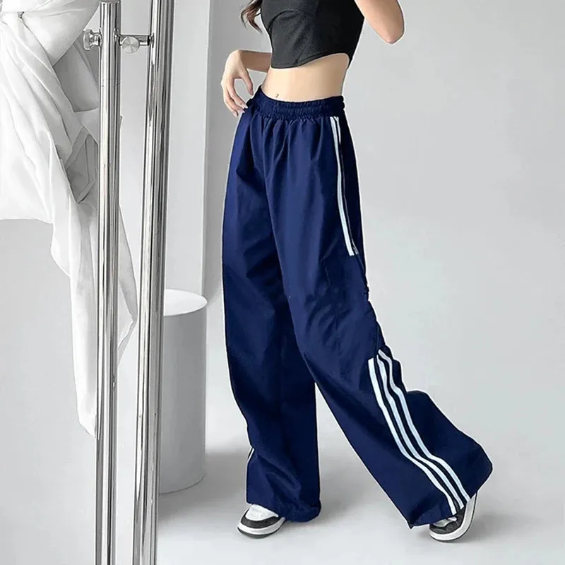 Y2K Cargo Sweatpants für Damen Baggy Hohe Taille