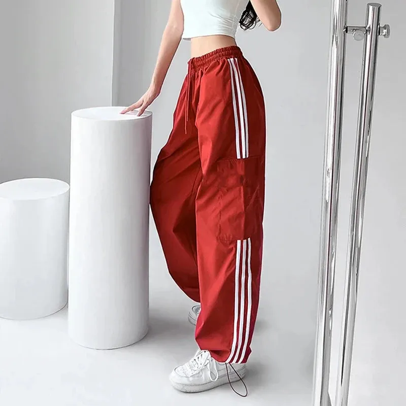Y2K Cargo Sweatpants für Damen Baggy Hohe Taille