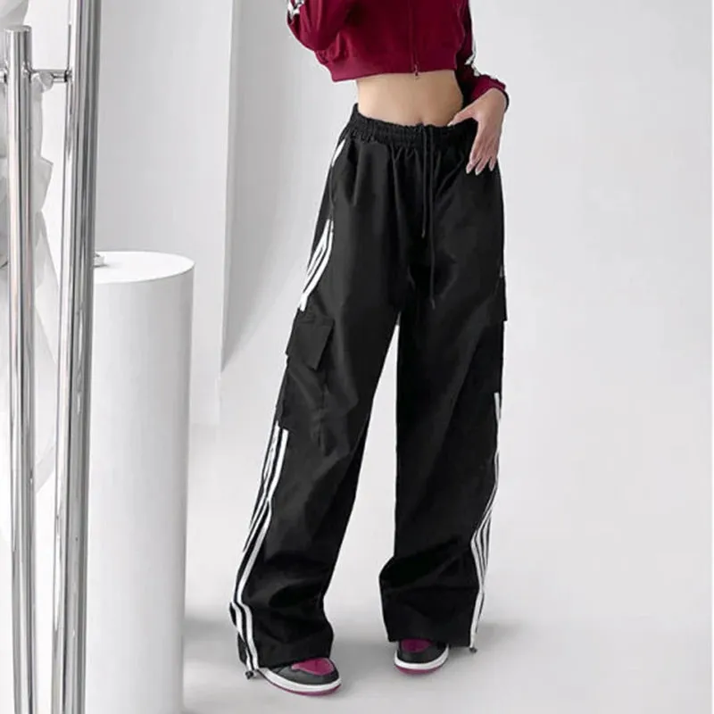 Y2K Cargo Sweatpants für Damen Baggy Hohe Taille